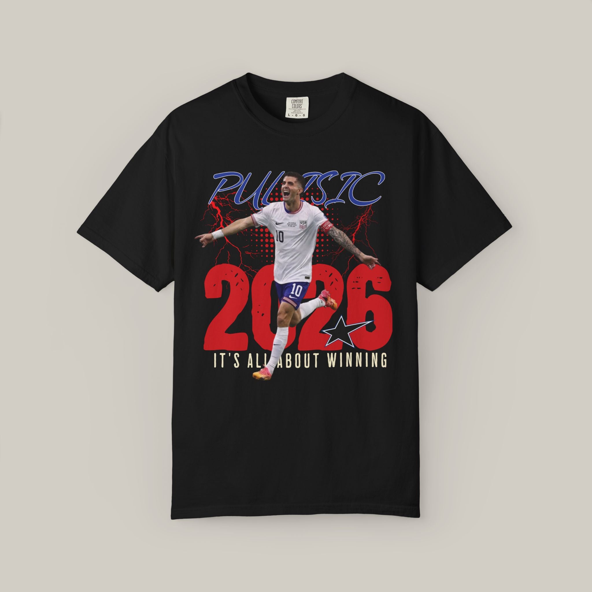 Christian Pulisic USA Soccer Graphic T-Shirt — Men's National Team Tee